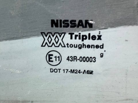 Стекло двери задней левой Nissan Primera, 1993 г., арт. B93735434, фото 2