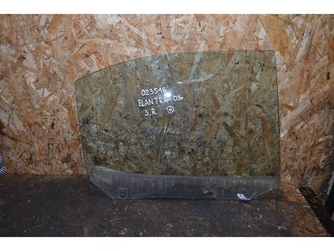 Стекло двери задней правой Hyundai Elantra, 2002 г., арт. 023516