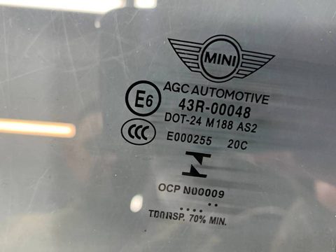 Стекло двери задней правой Mini Cooper, 2016 г., OEM 51357320288, арт. 14506, фото 2