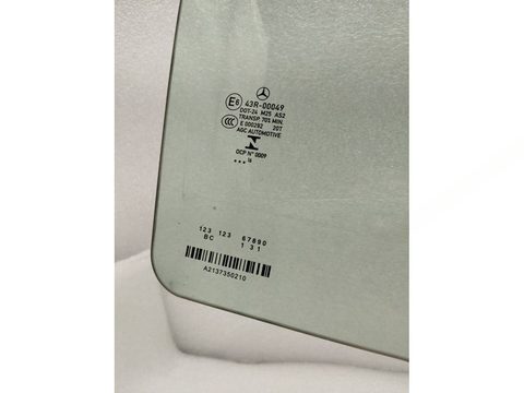 Стекло двери задней правой Mercedes E W213, 2016 г., OEM A2137350210, арт. 26570, фото 2