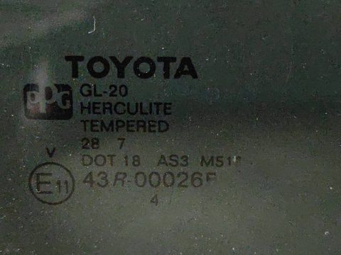 Стекло двери задней правой Toyota Sienna, 2007 г., OEM 8005657535, арт. 308422, фото 2