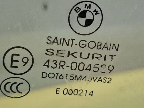 Стекло двери задней правой BMW X5 E70, 2008 г., OEM 43R004529, арт. 317113, фото 2
