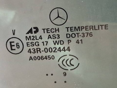 Стекло двери задней правой Mercedes ML W164, 2009 г., арт. 320838, фото 5