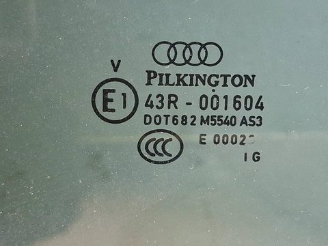 Стекло двери задней правой Audi Q7, 2012 г., OEM 43R001604, арт. 322788, фото 4