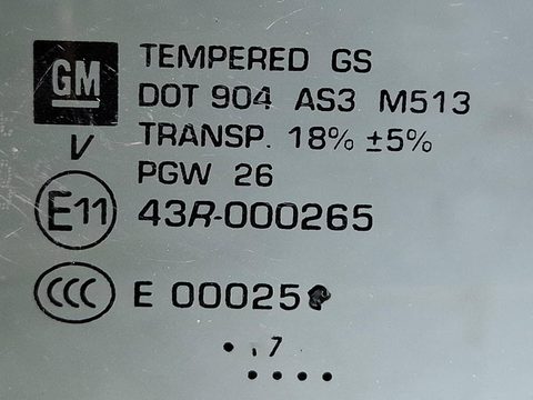 Стекло двери задней правой Chevrolet Equinox, 2018 г., OEM 43R004589, арт. 329952, фото 9