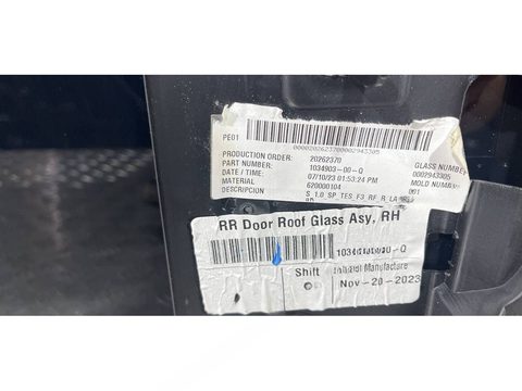 Стекло двери задней правой Tesla Model X, 2024 г., OEM 103490300Q, арт. 4305, фото 4