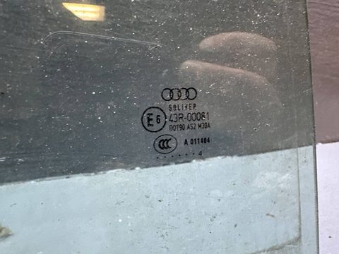 Стекло двери задней правой Audi A6 C5 (S6,RS6), 2004 г., OEM 4B9845206B, арт. B111251504, фото 2