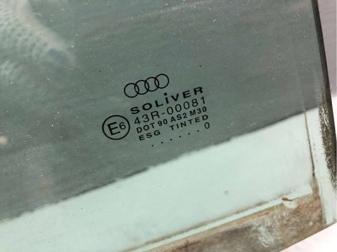 Стекло двери задней правой Audi A6 C5 (S6,RS6), 2000 г., OEM 4B5845206B, арт. B67590003, фото 2