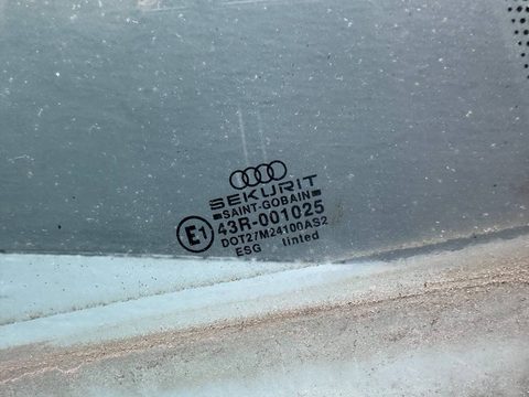 Стекло двери задней правой Audi 80 B3, 1989 г., OEM 893845026, арт. B92487741, фото 2
