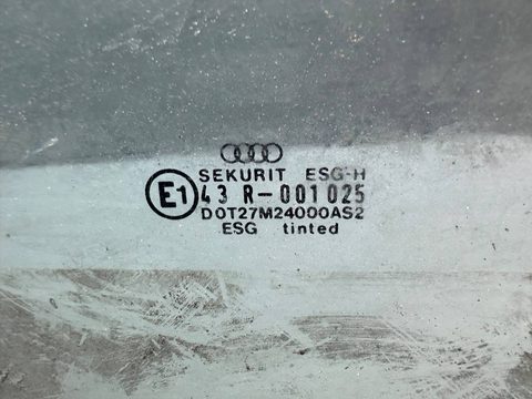 Стекло двери задней правой Audi 80 B3, 1990 г., OEM 893845026, арт. B93701770, фото 2