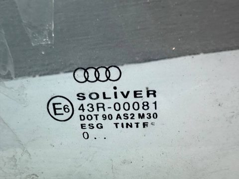 Стекло двери задней правой Audi A6 C5 (S6,RS6), 2000 г., OEM 4B5845206B, арт. B93735126, фото 2