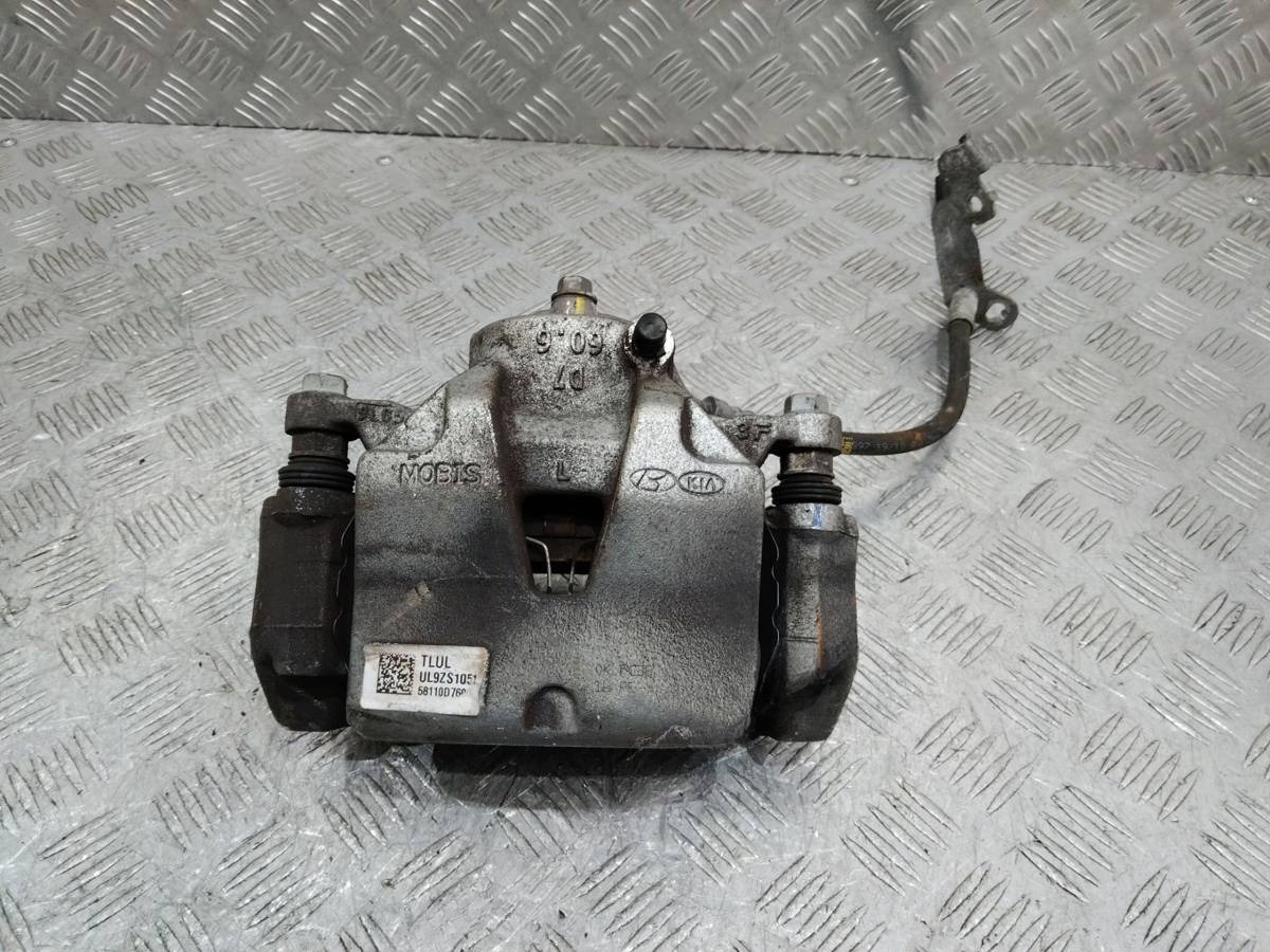 Суппорт передний левый Hyundai Tucson, 2018 г., OEM 58110D7600, арт. 91081