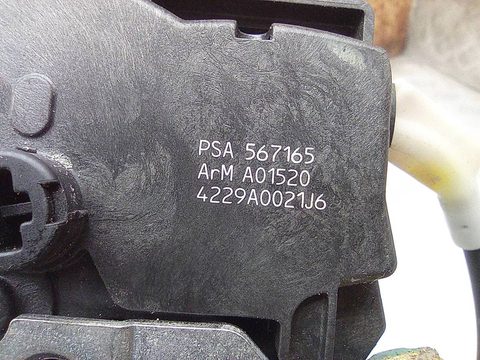 Замок двери задней левой Peugeot 308, 2010 г., OEM A01520, арт. A33660, фото 6