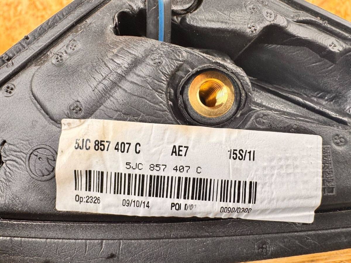 Зеркало наружное левое Skoda Rapid, 2014 г., OEM 5JC857407C, арт. 113705026, фото 5