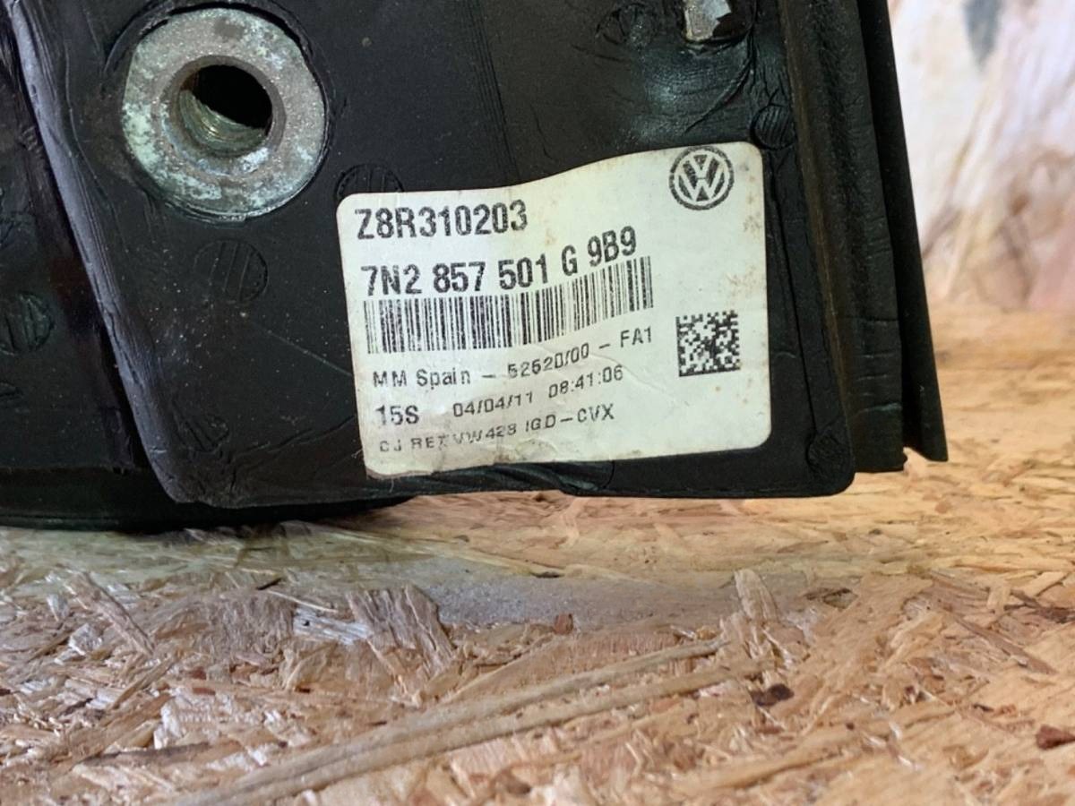 Зеркало наружное левое Volkswagen Sharan, 2011 г., OEM 7N2857501G, арт. 93216634, фото 5