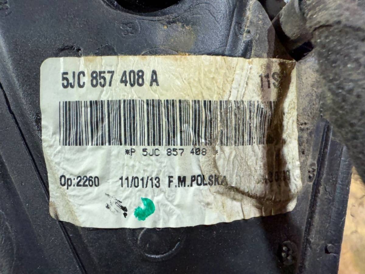 Зеркало наружное правое Skoda Rapid, 2013 г., OEM 5JC857408A, арт. 107814823, фото 6