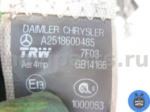 Ремень безопасности задний правый Mercedes R, OEM A2518600485, арт. 00052455, фото 3