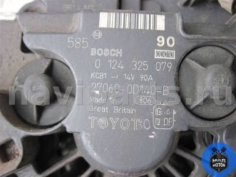 Генератор Toyota Corolla, 2004 г., OEM 012432507990A, арт. 00072752, фото 4