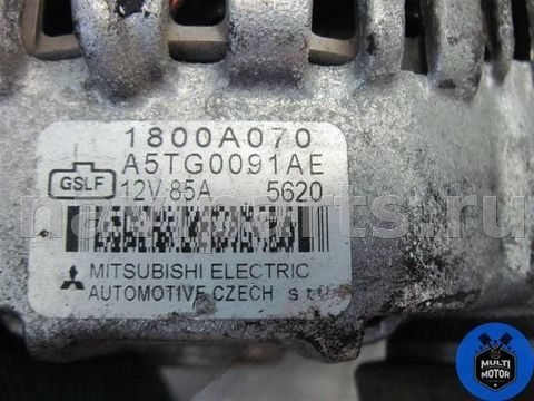 Генератор Mitsubishi Lancer, 2010 г., OEM 1800A070, арт. 00086580, фото 4