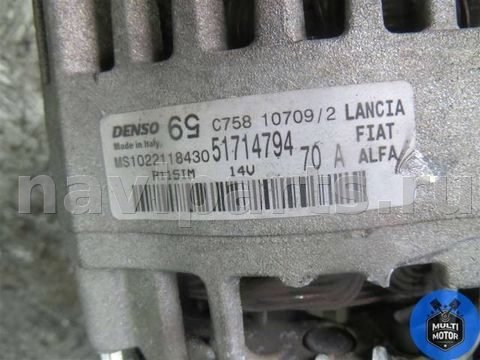 Генератор Fiat Doblo, 2008 г., OEM 51714794, арт. 00091276, фото 4