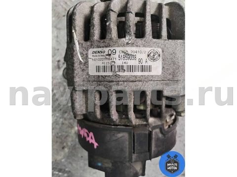 Генератор Fiat Doblo, 2006 г., OEM 51859038, арт. 00091747, фото 3