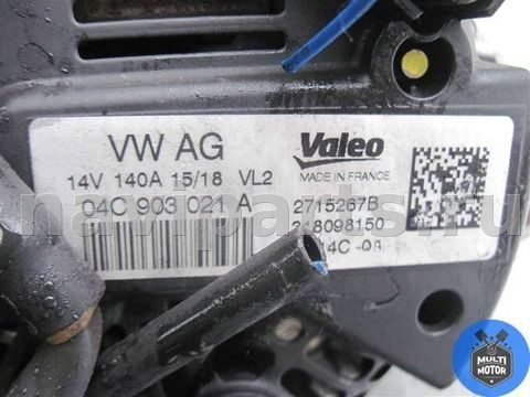 Генератор Volkswagen Golf Sportsvan, 2018 г., OEM 04C903021A140A, арт. 00113522, фото 4