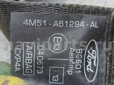 Ремень безопасности передний правый Ford Focus, OEM 4m51a61294al, арт. 160011, фото 4