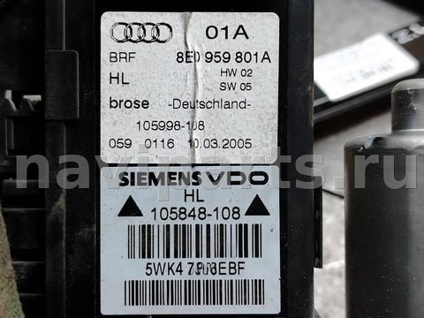 Стеклоподъёмник электрический задний левый Audi A4 B7, OEM brf8e0839461b, арт. 170364, фото 6