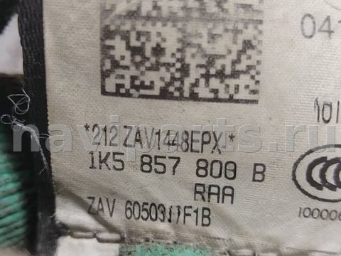Ремень безопасности задний правый Volkswagen Jetta, OEM 1K5857806BRAA, арт. 170746, фото 4