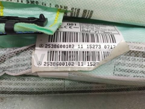 Подушка безопасности боковая шторка левая Mercedes GLC X253, OEM A2538600102, арт. 17313, фото 2