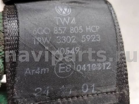 Ремень безопасности задний левый Volkswagen Polo, OEM 6q0857805, арт. 176188, фото 4