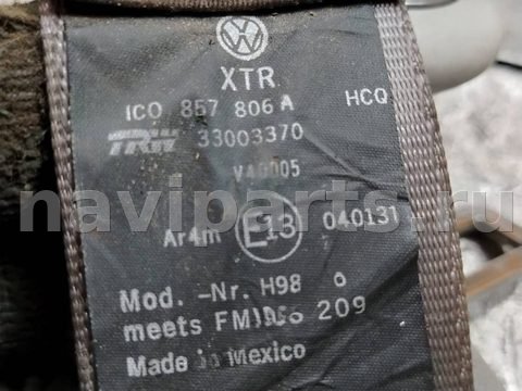 Ремень безопасности задний правый Volkswagen Beetle A4, OEM 1с0857806а, арт. 186362, фото 4