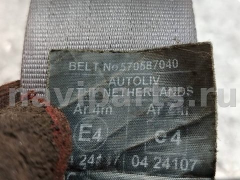 Ремень безопасности задний правый Volvo V40 рестайлинг, OEM 570587040, арт. 190307, фото 5