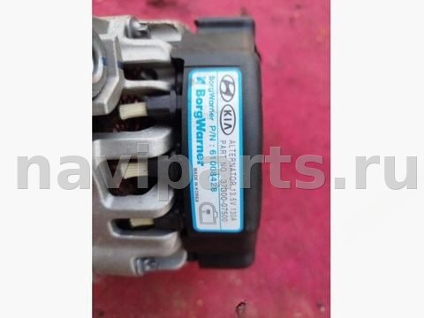 Генератор Kia Rio, 2022 г., OEM 3700007500, арт. 204240430