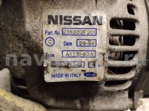 Генератор Nissan Primera, 1997 г., OEM GA16DE, арт. 204329319, фото 5