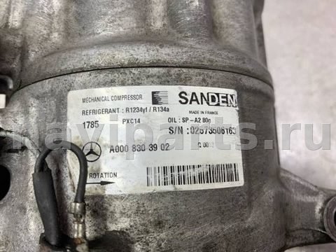 Компрессор кондиционера Mercedes Sprinter, 2019 г., OEM A0008303902, арт. 85021, фото 4