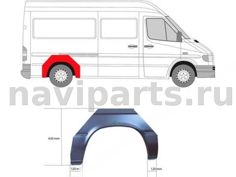 Новое Mercedes Sprinter, 2001 г., арт. 00-00362752