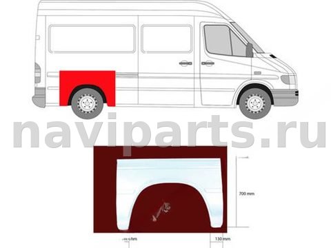 Новое Mercedes Sprinter, 2001 г., арт. 00-00362753
