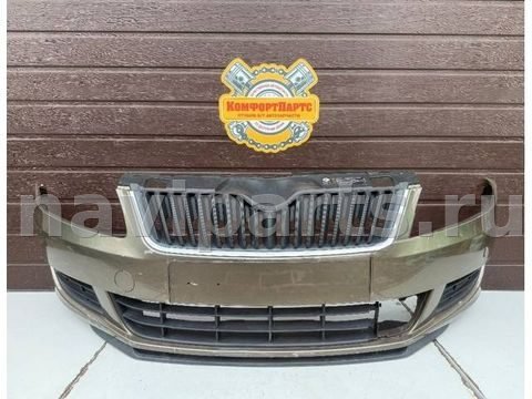 Бампер передний Skoda Fabia, 2010 г., OEM 5J0807221D, арт. 5158