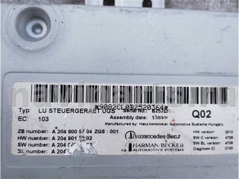 Блок мультимедиа Mercedes ML W164, 2011 г., OEM A2049005704, арт. 13119.H2102, фото 2