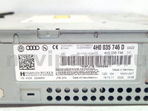 Блок мультимедиа Audi A8 D4 (S8), 2012 г., OEM 4H0035746D, арт. 25178, фото 4