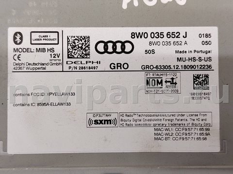 Блок мультимедиа Audi A4, 2019 г., OEM 8W0035652J, арт. 26071, фото 6
