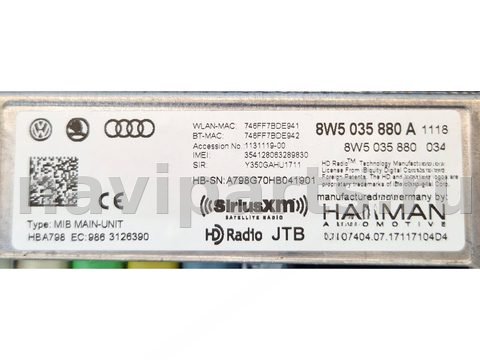 Блок мультимедиа Audi Q5, 2018 г., OEM 8W5035880A, арт. 35057, фото 4