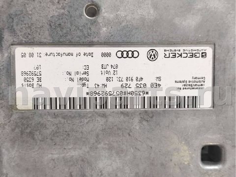 Блок мультимедиа Audi A6 C6 (S6,RS6), 2006 г., OEM 4E0035729, арт. 59628701, фото 2
