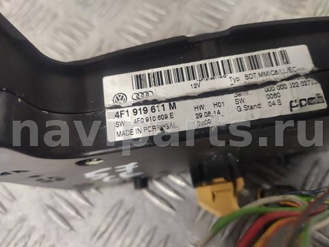 Блок мультимедиа Audi A6 C6 (S6,RS6), 2007 г., OEM 4F1919611M, арт. M107607605, фото 3
