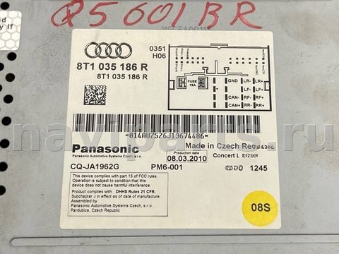 Блок мультимедиа Audi A5 (S5,RS5), 2010 г., OEM 8T1035186R, арт. V5126_5, фото 15