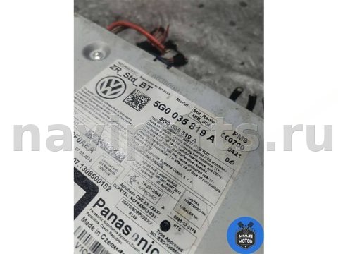 Блок навигации Volkswagen Golf, 2014 г., OEM 5g0035819a, арт. 00111596, фото 3