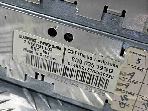 Блок навигации Audi A4, 2000 г., OEM 8D0035192G, арт. 008338, фото 4