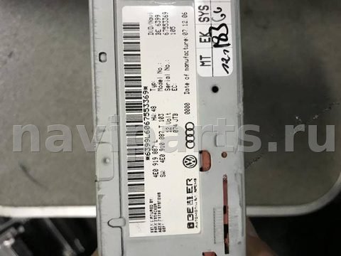 Блок навигации Audi Q7 4L, 2008 г., OEM 4E0919887L, арт. 136, фото 3