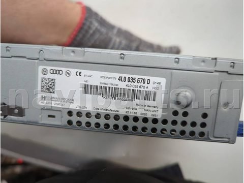 Блок навигации Audi Q7 4L рестайлинг, 2009 г., OEM 4L0035670D, арт. 21376122, фото 4